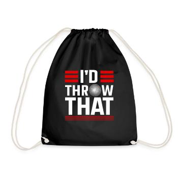 Lancer du poids Athlétisme - Sac de sport léger - noir - Devant
