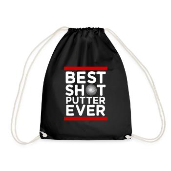 Lancer du poids Athlétisme - Sac de sport léger - noir - Devant
