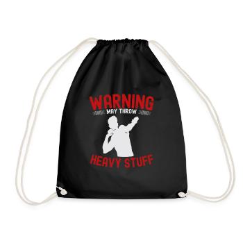 Lancer du poids Athlétisme - Sac de sport léger - noir - Devant