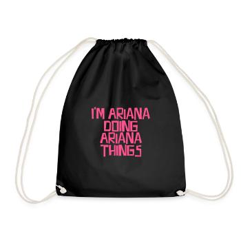 I'm Ariana doing Ariana things - Turnbeutel - Schwarz - Vorne