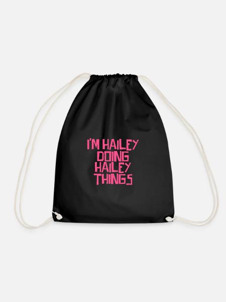 I'm Hailey doing Hailey things - Turnbeutel - Schwarz