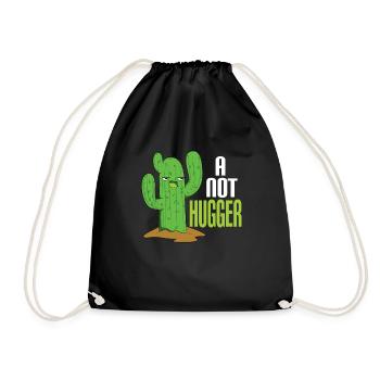 Cactus No Hug Distanciation sociale - Sac de sport léger - noir - Devant