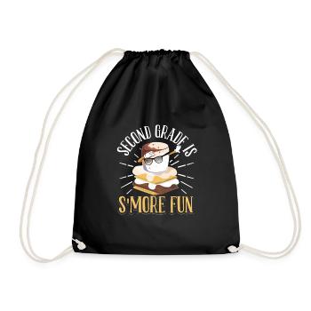 Dabbing Marshmallow Camper Second Grade Is Smore F - Turnbeutel - Schwarz - Vorne