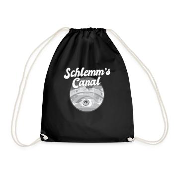 Schlemm's Canal Funny Optometrist Pun Eye - Drawstring Bag - black - Front