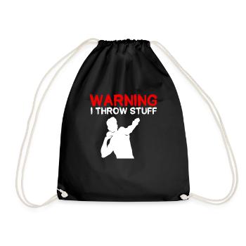 Lancer du poids Athlétisme - Sac de sport léger - noir - Devant