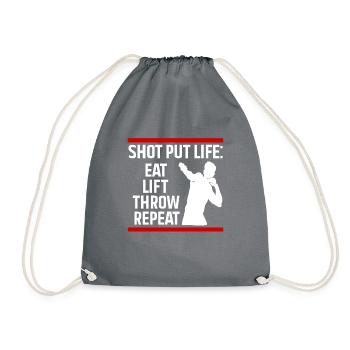 Lancer du poids Athlétisme - Sac de sport léger - gris - Devant