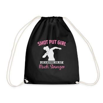 Lancer du poids Athlétisme - Sac de sport léger - noir - Devant