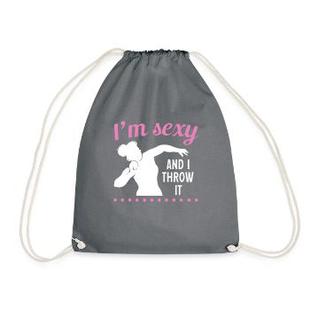 Lancer du poids Athlétisme - Sac de sport léger - gris - Devant