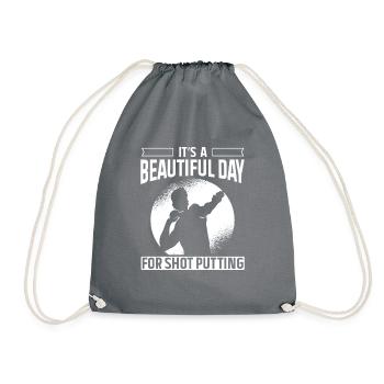 Lancer du poids Athlétisme - Sac de sport léger - gris - Devant