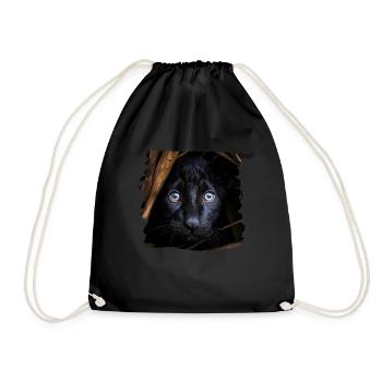 Panthère noire Panthère réaliste - Sac de sport léger - noir - Devant