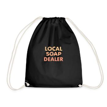 Fabrication de savon amusante Voici ma fabrication - Sac de sport léger - noir - Devant