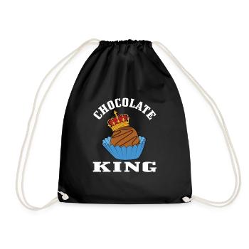 Chocolate King - Drawstring Bag - black - Front