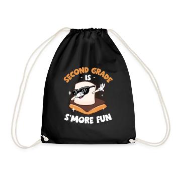 Camper Dabbing Marshmallow Kids Second Grade Is Sm - Turnbeutel - Schwarz - Vorne