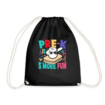 Pre K Is Smore Fun Kids Campfire Camper Dabbing Ma - Turnbeutel - Schwarz - Vorne