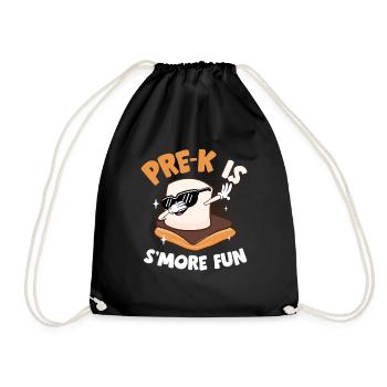 Pre K Is Smore Fun Dabbing Marshmallow Kids Campfi - Turnbeutel - Schwarz - Vorne