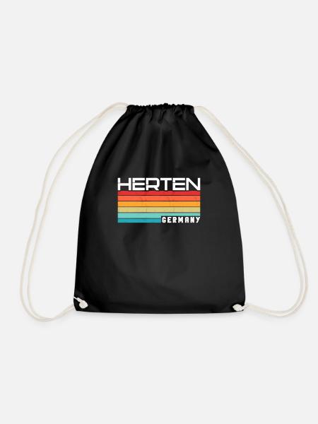 Hertenerin Hertener Herten - Turnbeutel - Schwarz