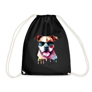 Pitbull - Turnbeutel - Schwarz - Vorne