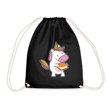 Camper Kids Mignon Smore Licorne Guimauve - Sac de sport léger - noir - Devant