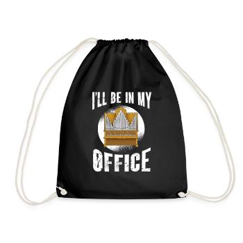 Organiste : organiste, organiste d’église, orgue - Sac de sport léger - noir - Devant