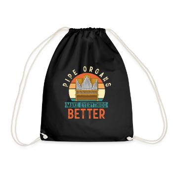 Organiste : organiste, organiste d’église, orgue - Sac de sport léger - noir - Devant