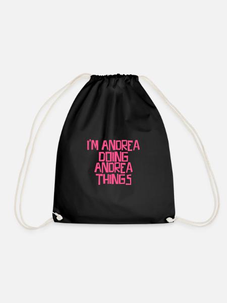 I'm Andrea doing Andrea things - Turnbeutel - Schwarz