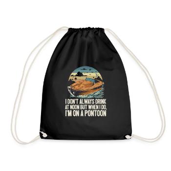 Je ne bois pas toujours à midi, mais quand je le fais, je suis - Sac de sport léger - noir - Devant