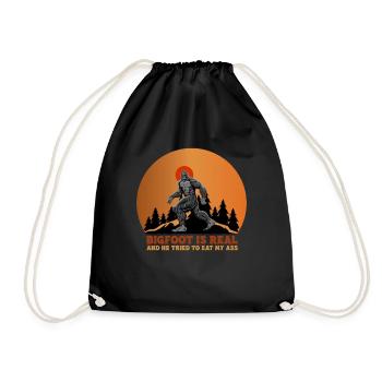 Bigfoot est réel et il a essayé de manger mon cul drôle - Sac de sport léger - noir - Devant