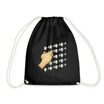 Organiste : organiste, organiste d’église, orgue - Sac de sport léger - noir - Devant
