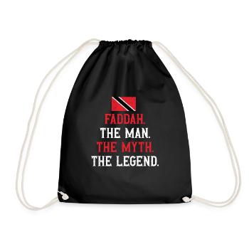 Trinidad and Tobago flag - Drawstring Bag - black - Front