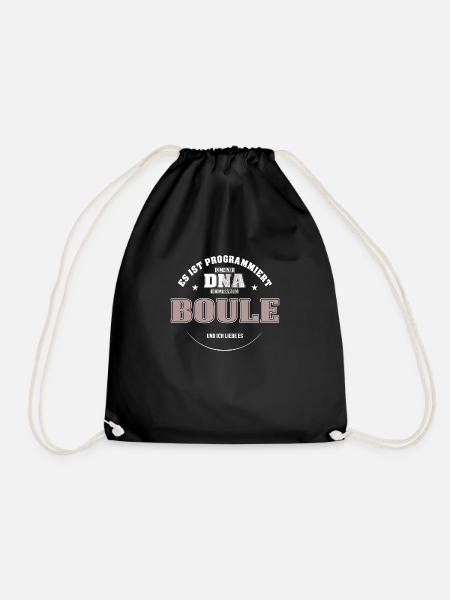 Es ist in meiner DNA ich muss zum BOULE - Turnbeutel - Schwarz