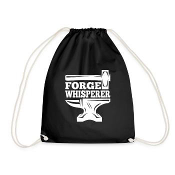 Blacksmithing Forge Whisperer Gift Idea - Turnbeutel - Schwarz - Vorne