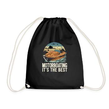 Bateau à moteur. C’est la meilleure vie est meilleure au - Sac de sport léger - noir - Devant