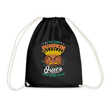 Je suis la reine de la citrouille Halloween - Sac de sport léger - noir - Devant
