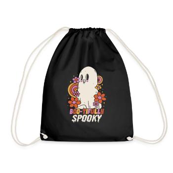 Costume d’Halloween fantôme de fille - Sac de sport léger - noir - Devant