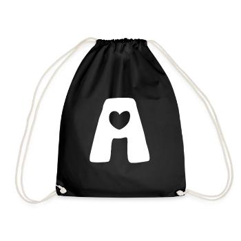 Artificial Intelligence - I love AI - Digital - Drawstring Bag - black - Front