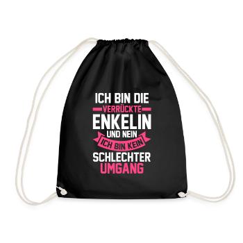 Enkelin - Turnbeutel - Schwarz - Vorne
