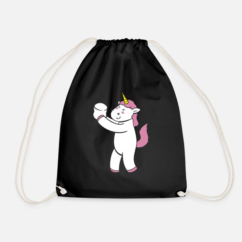 Smore Unicorn Kids Marshmallow Camping Camper - Turnbeutel - Schwarz