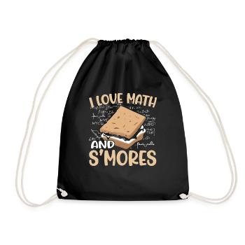 J’aime les maths et les smores drôle de campeur de guimauve sc - Sac de sport léger - noir - Devant