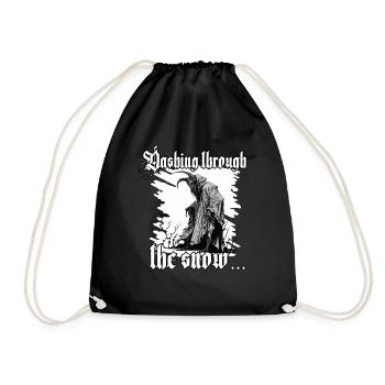 T-shirt Krampus Père Noël sud-allemand - Sac de sport léger - noir - Devant