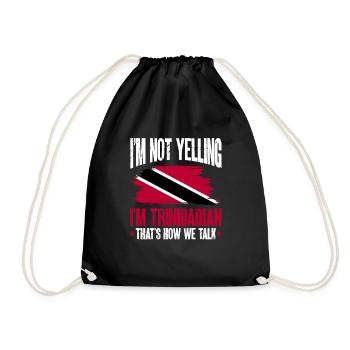 Drapeau de Trinité-et-Tobago - Sac de sport léger - noir - Devant