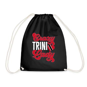 Trinidad and Tobago flag - Drawstring Bag - black - Front