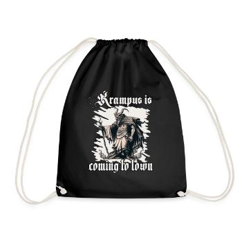 Dunkles Krampus Shirt Symbol der Angst - Turnbeutel - Schwarz - Vorne