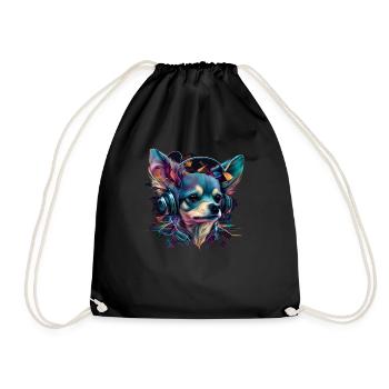 Chihuahua - Electronic Music Techno Festival - Drawstring Bag - black - Front