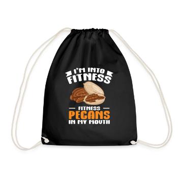 Cadeau de noix de pécan - Sac de sport léger - noir - Devant