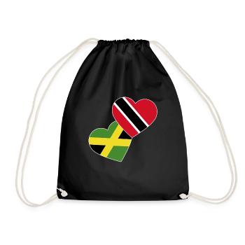 Drapeau de Trinité-et-Tobago - Sac de sport léger - noir - Devant