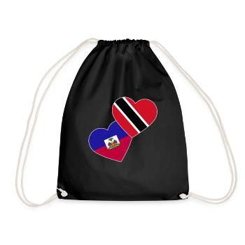 Trinidad and Tobago flag - Drawstring Bag - black - Front