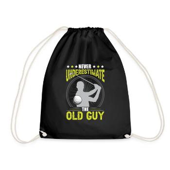 Ne sous-estimez jamais le vieil homme - Sac de sport léger - noir - Devant