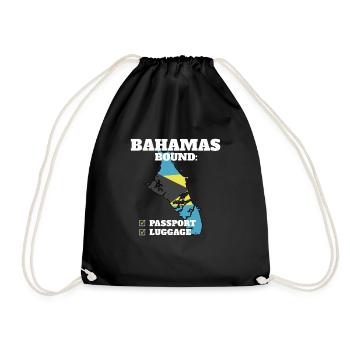 Bahamas Bound Country Travel Drapeau des Bahamas - Sac de sport léger - noir - Devant