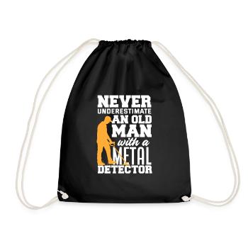 Détecteur de métaux à sondage amusant - Sac de sport léger - noir - Devant