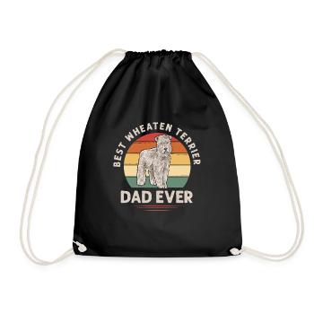 Terrier irlandais à enrobage doux - Sac de sport léger - noir - Devant